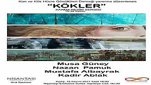 SANATÇILARDAN SOSYAL SORUMLULUK PROJESİ '' KÖKLER '' RESİM SERGİSİ