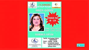 YAZAR ŞAİR HARİKA UFUK ANKARA KİTAP FUARINDA