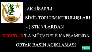 SİVİL TOPLUM KURULUŞLARINDAN ORTAK BASIN AÇIKLAMASI