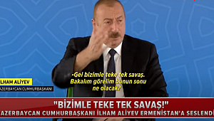 AZERBAYCAN CUMHURBAŞKANI ALİYEV ERMENİSTAN'A ESTİ