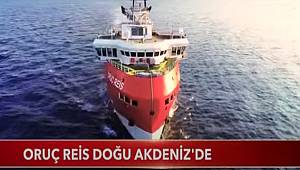 ORUÇ REİS GEMİMİZ AKDENİZ'DE KABLO DÖŞEMEYE DEVAM EDİYOR