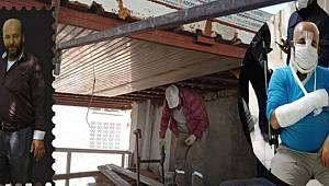 ASMA TAVANA MONTAJ YAPARKEN 6 METRE YÜKSEKLİKTEN DÜŞTÜ