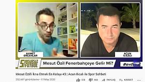 ACUN, MESUT ÖZİL'İN 2021 OCAK AYINDA FENERBAHÇE'YE TRANSFERİNİ 7 – 8 AY ÖNCE DUYURMUŞ