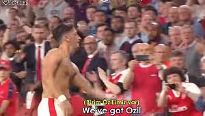 İŞTE İNGİLİZ ARSENAL TARAFTARLARININ MESUT ÖZİL'E YAPMIŞ OLDUKLARI BESTE ( WE'VE GOT OZIL )   