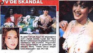 NARA BENEK TV CANLI YAYININDA GÖĞÜSLERİNİ AÇTI, İŞTE O SKANDAL GÖRÜNTÜLER