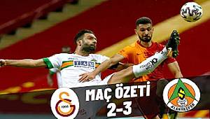 GALATASARAY : 2 – 3 : ALANYASPOR / Z. TÜRKİYE KUPASI ÇEYREK FİNAL ÖZETİ