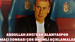 KENDİ SAHASINDA ALANYASPOR'A 3 – 1 MAĞLUP OLAN TRABZONSPOR'UN HOCASI ABDULLAH AVCI BASIN TOPLANTISINDA KONUŞTU 