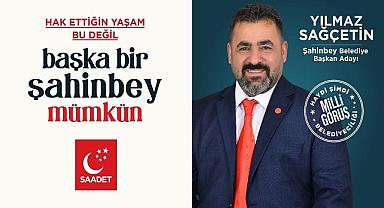 GAZİANTEP'TE YILMAZ SAĞÇETİN ŞAHİNBEY İLÇE BELEDİYE BAŞKANLIĞINA ADAY