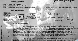 ALBERT EİNSTEİN'IN ATATÜRK'E VE TÜRKİYE'YE YAZMIŞ OLDUĞU MEKTUP 