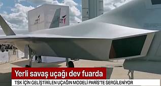 TÜRKİYE'NİN İLK MİLLİ SAVAŞ UÇAĞI PARİS'TE GÖRÜCÜYE ÇIKTI 