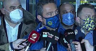 FENERBAHÇE BAŞKANI ALİ KOÇ KARAGÜMRÜK MAÇININ ARDINDAN SORULARI YANITLIYOR