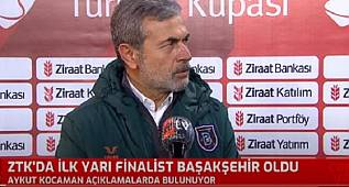  FENERBAHÇE'Yİ Z. TÜRKİYE KUPASINDAN ELEYEN BAŞAKŞEHİR HOCASI AYKUT KOCAMAN'IN AÇIKLAMALARI 