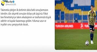 MESUT ÖZİL TWİTTER HESABINDAN ŞAMPİYONLUK MESAJI YAYINLADI 