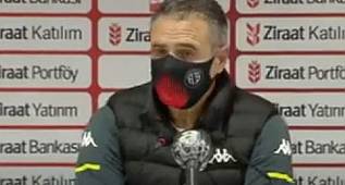 ERSUN YANAL Z. TÜRKİYE KUPASI YARI FİNAL MAÇININ ARDINDAN BASININ KARŞISINDA 