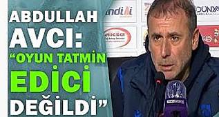 ERZURUM'DA BERABERE KALAN TRABZONSPOR'UN HOCASI ABDULLAH AVCI'NIN BASIN AÇIKLAMASI