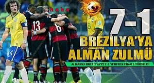 MESUT ÖZİL'Lİ ALMANLAR BREZİLYA'YI YEDİ ( 7 – 1 )  RİO 2014 DÜNYA ŞAMPİYONASI 