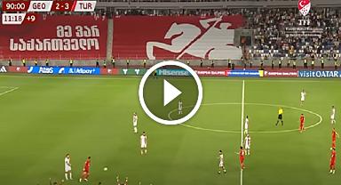 TÜRKİYE GÜRCİSTAN'I 3 – 2 YENDİ ( MAÇIN ÖZETİ ) 